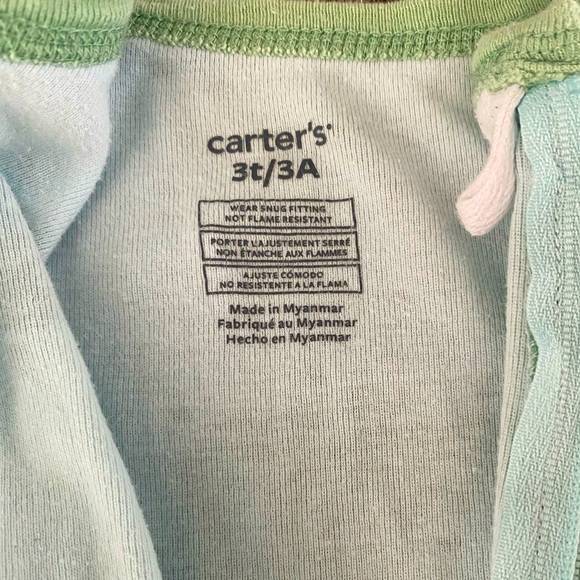 Carter’s 3T cactus pajamas, one piece footless, unisex - Picture 4 of 4